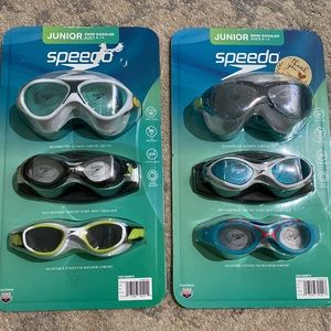 Speedo Junior Swim Goggles 2-Packages ( 6 total goggles)